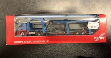 Herpa 304009 MB Actros 11 HZ Pkw-Anhänger